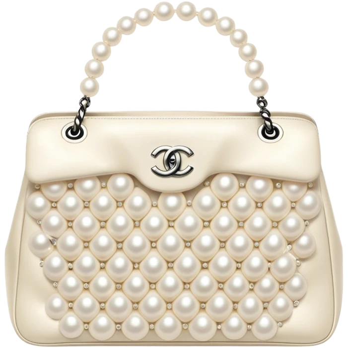 chanel pearl bag emoji