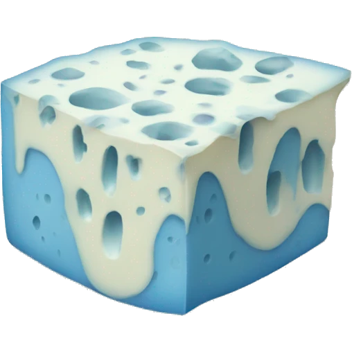 blue cheese with hidden face emoji