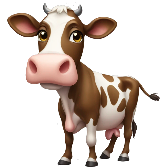 Cow wearing bikini emoji