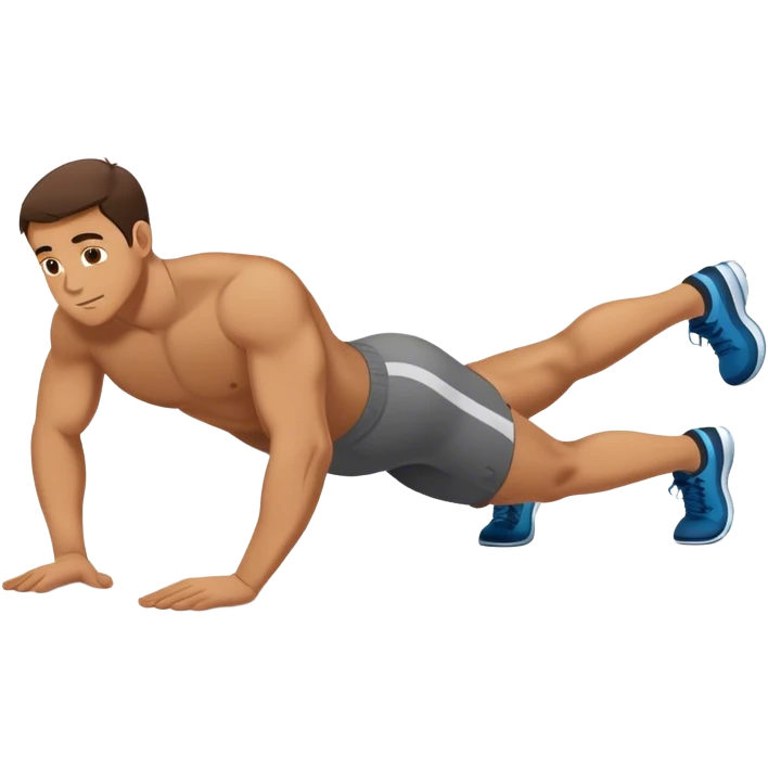 male plank exercise emoji