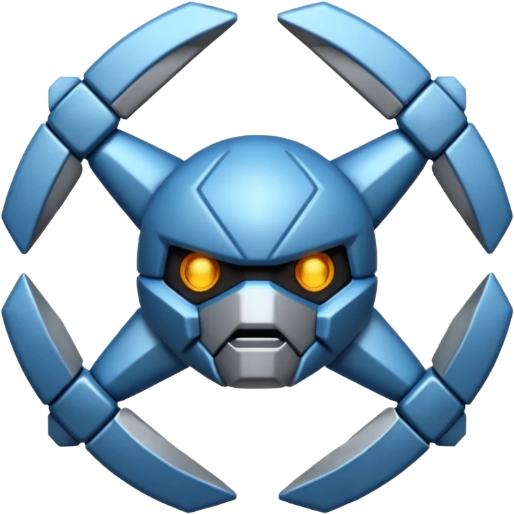 Haz un emoji del Pokémon metagross, hazlo parecido a la imagen emoji