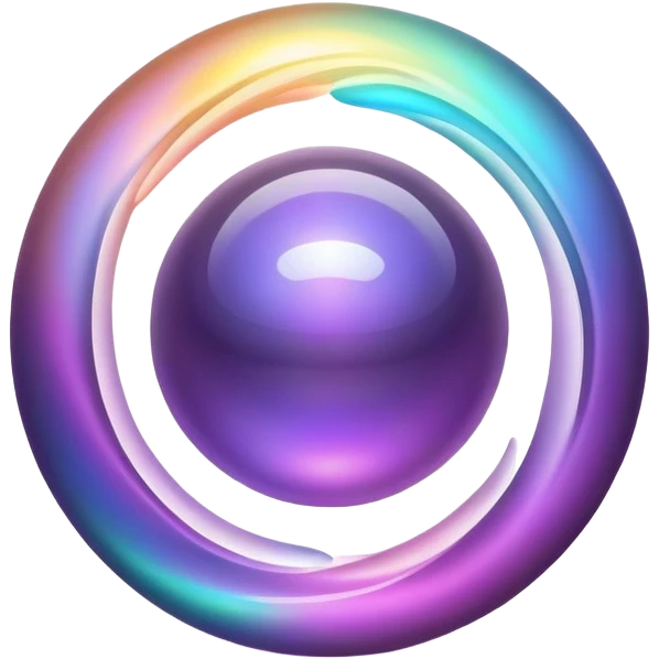 Elegant energy orb with floating tie or bowtie element inside, masculine style inspiration, soft radiating waves emoji