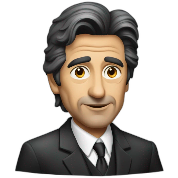 al pacino cartoon wearing suit emoji