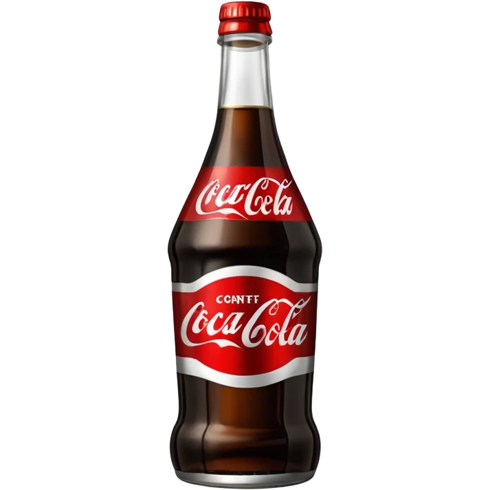 Botella cortada que contenga dentro fernet con coca cola emoji