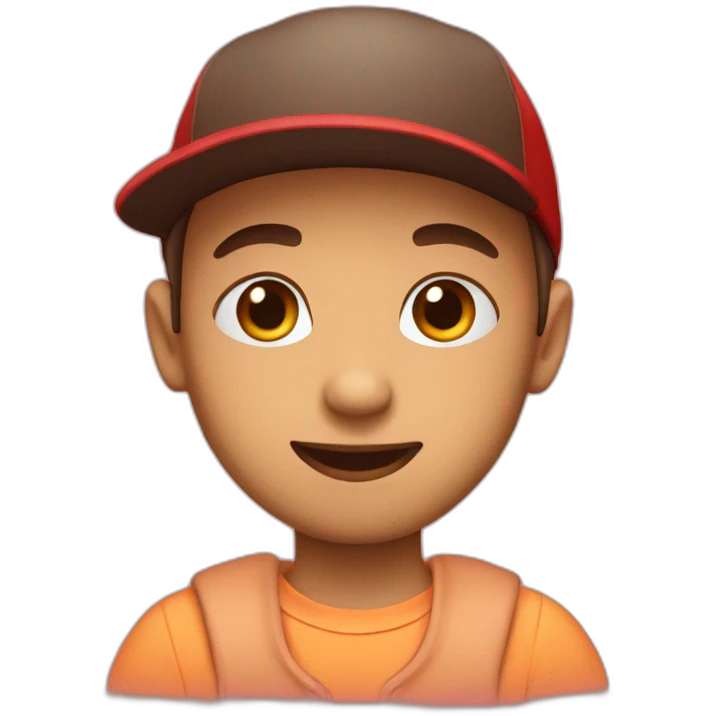kid red beany emoji