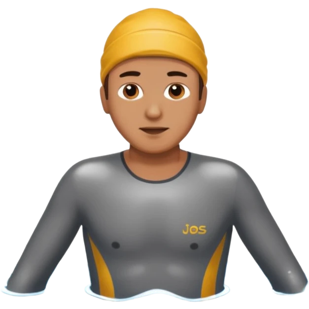 A man who falling down in river emoji