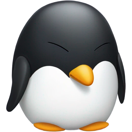 Penguin sleeping emoji