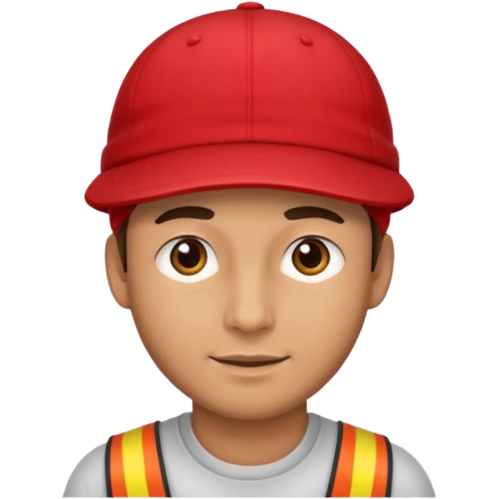 man with red cap emoji