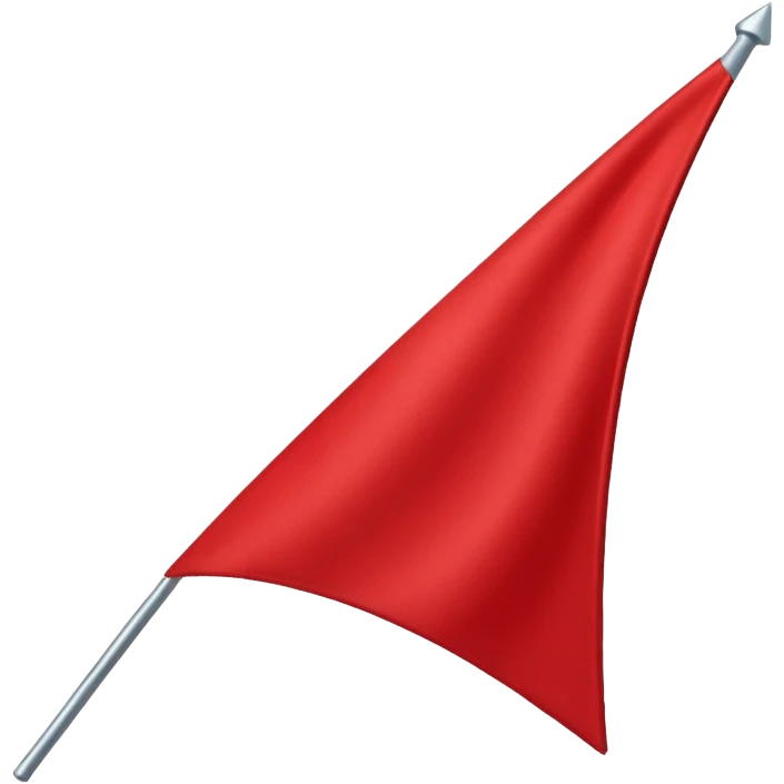 Triangular flag emoji