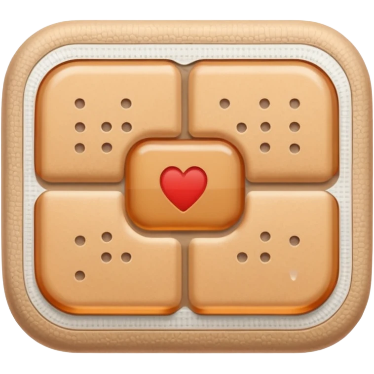 tan band aid with rounded corners emoji
