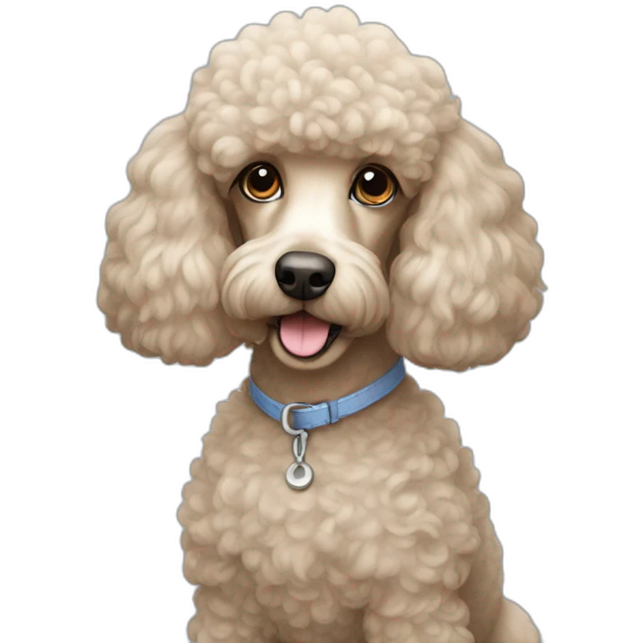 Poodle like emoji