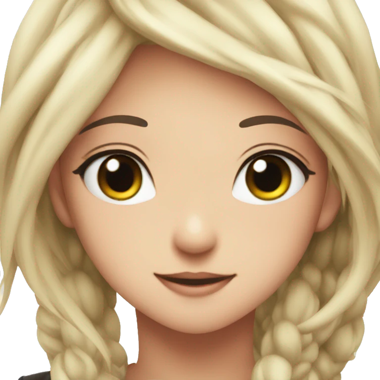 a hot and beatiful anime girl emoji
