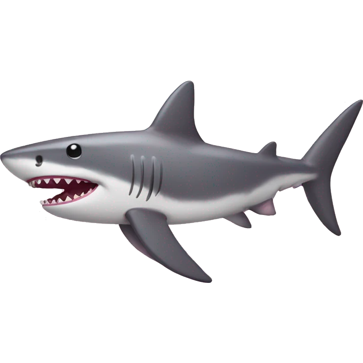 Pink shark  emoji