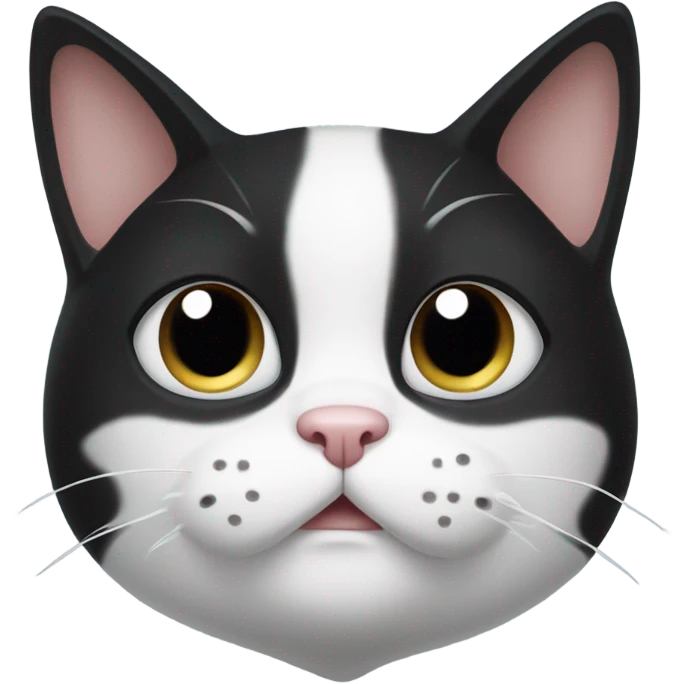 sad tuxedo cat emoji