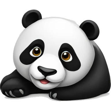 panda laying emoji