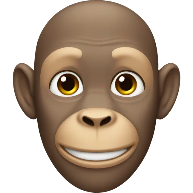 Bald monkey  emoji