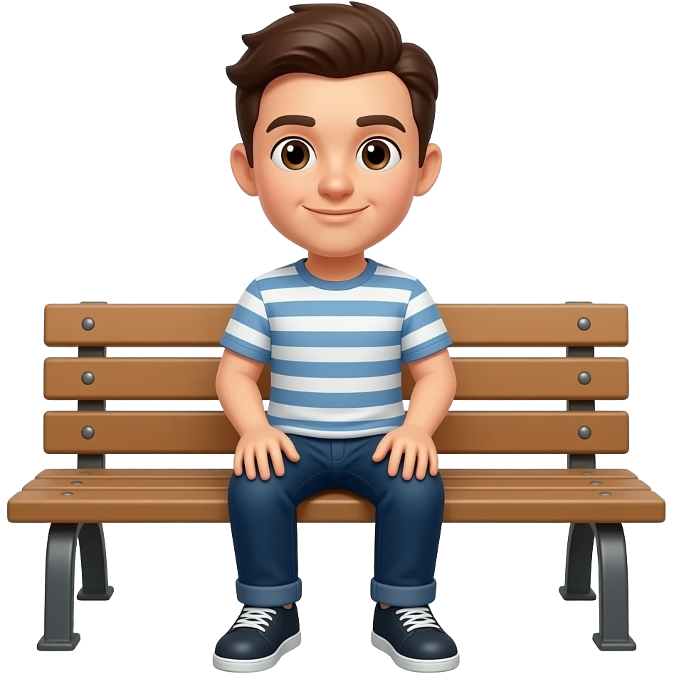Sitting bench emoji