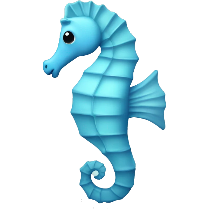 pastel blue seahorse emoji