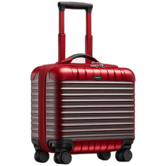 One Rimowa red Essential Cabin S luggage emoji