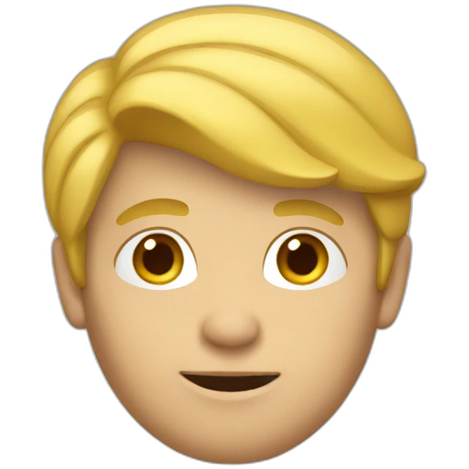 Un homme blond emoji