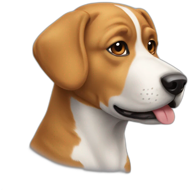 Chat avec une tête de chien emoji