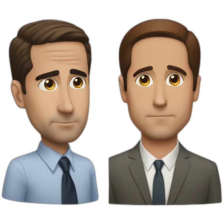 Michael scott and Toby emoji