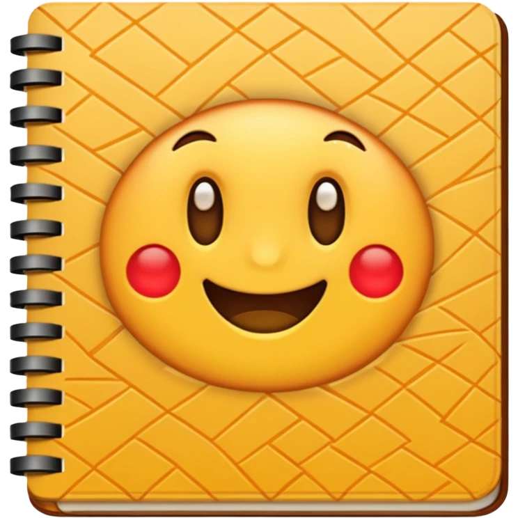 patterned notebook emoji