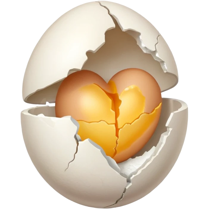 heart made out of an egg emoji