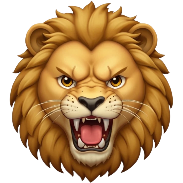 Aggressive Lion emoji