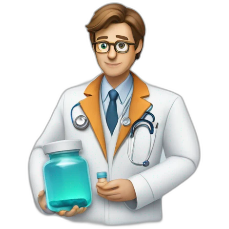 The doctor prescribed me a new medication emoji