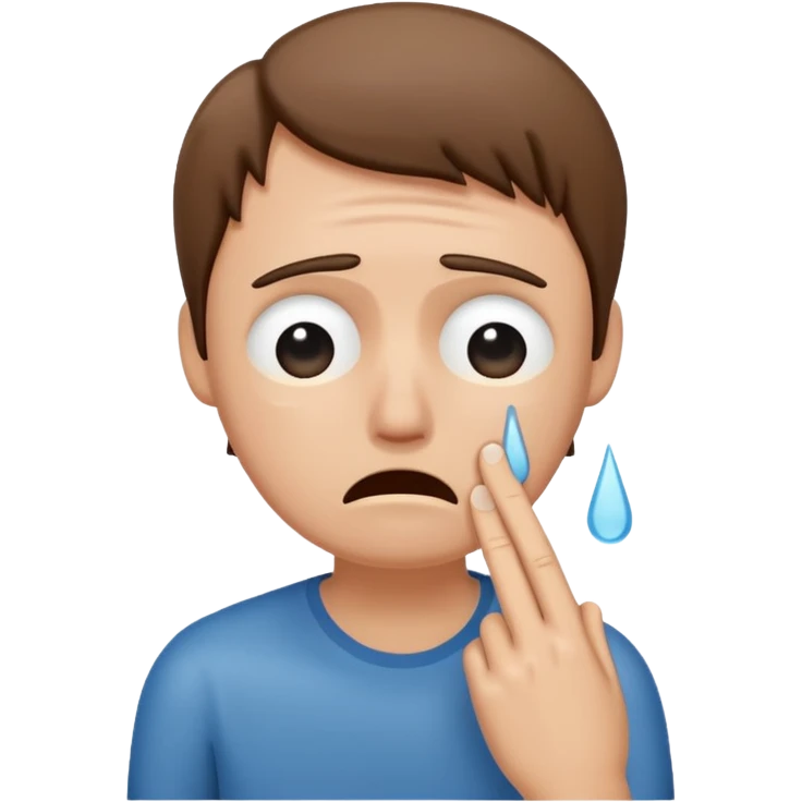 drawn stick man ruing emoji