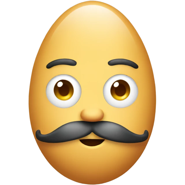 Egg with a beard  emoji