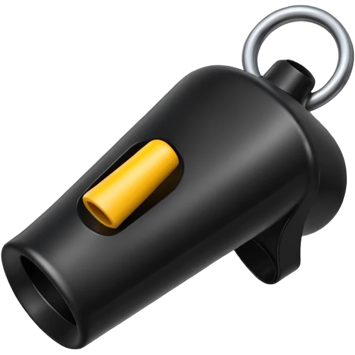 black whistle emoji