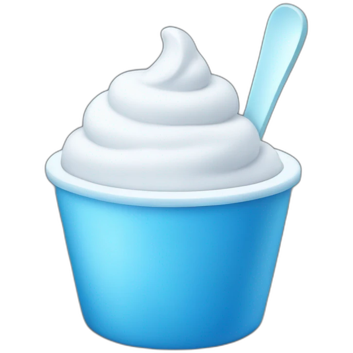 blue yogurt emoji
