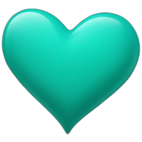 teal-heart emoji