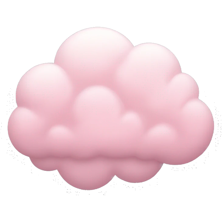 pastel pink cloud emoji