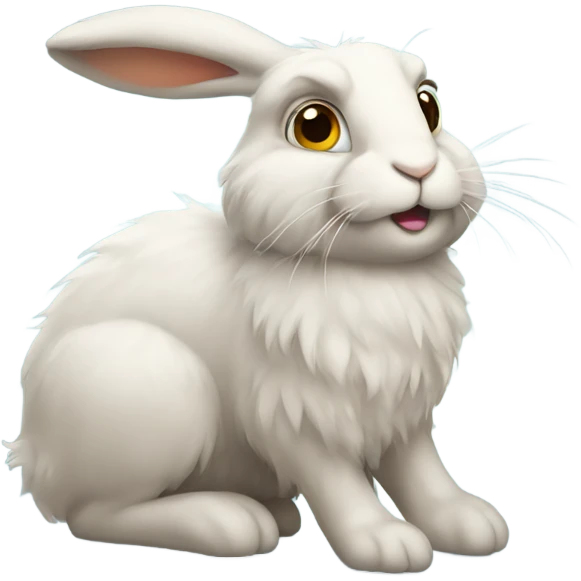 fluffy hare emoji