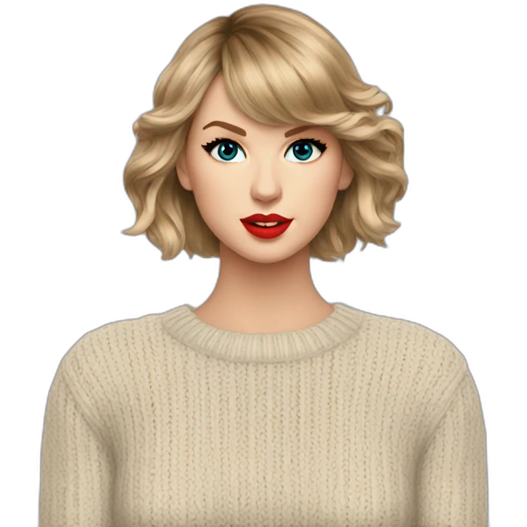 taylor-swift-with-sweater-and-judging emoji