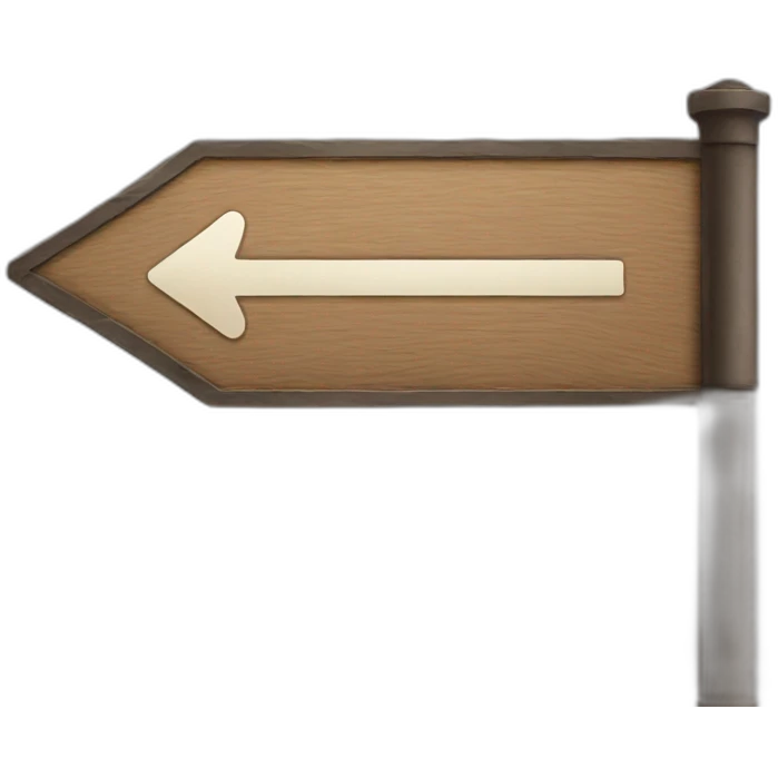 Sign pointing right emoji