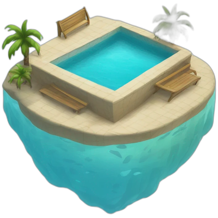 Omere dans la piscine emoji