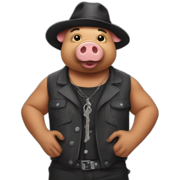 cochon gangster emoji