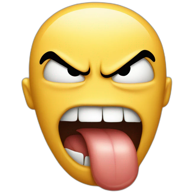 Tongue angry  emoji