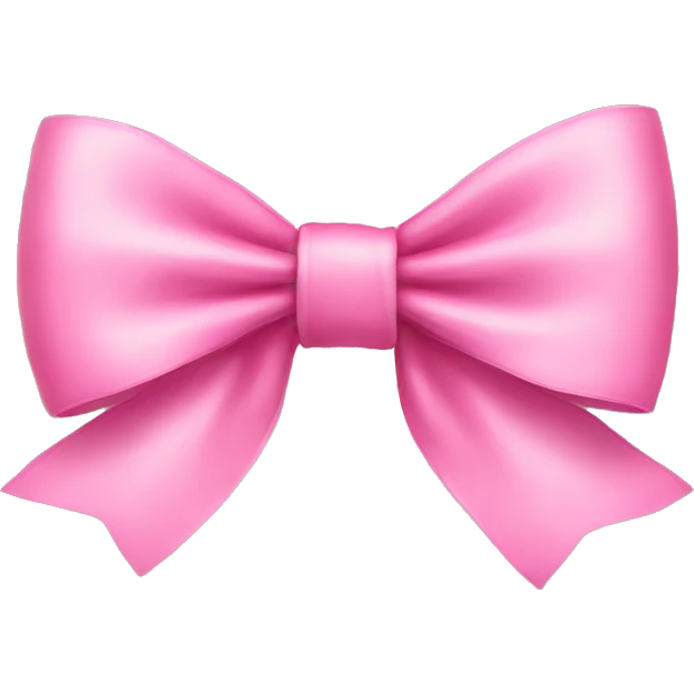 Pink bow emoji