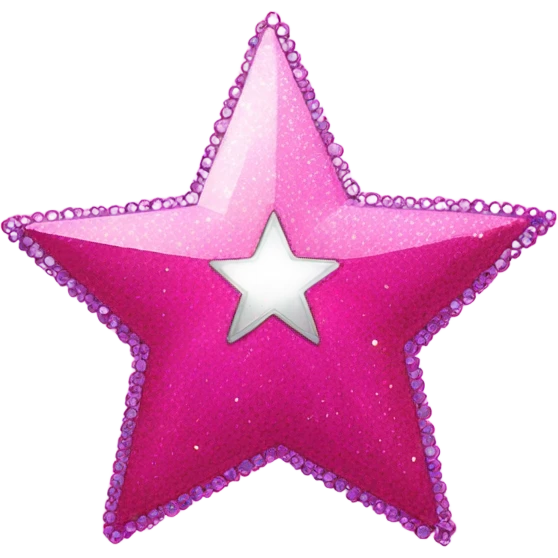 Pink disco star  emoji