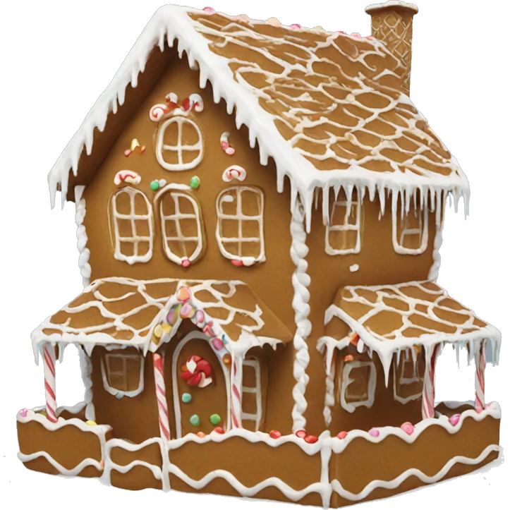 gingerbread house emoji