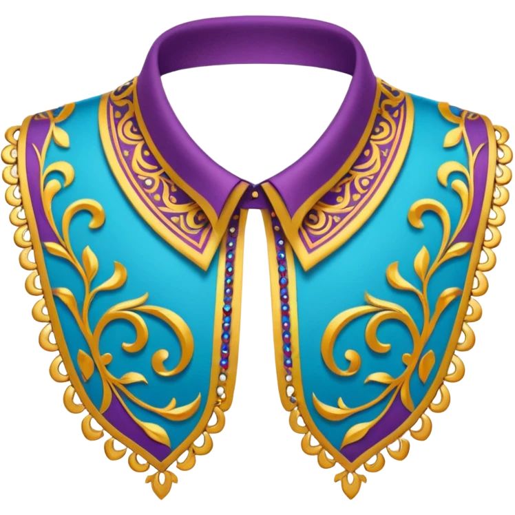 decorative colorful shirt collar emoji