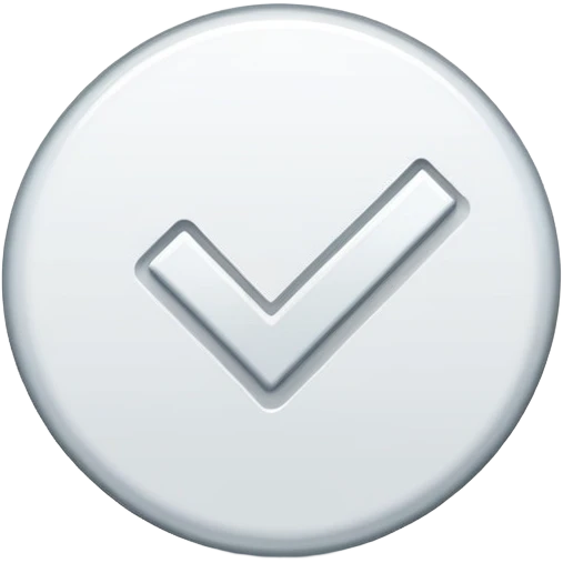 white tik mark emoji