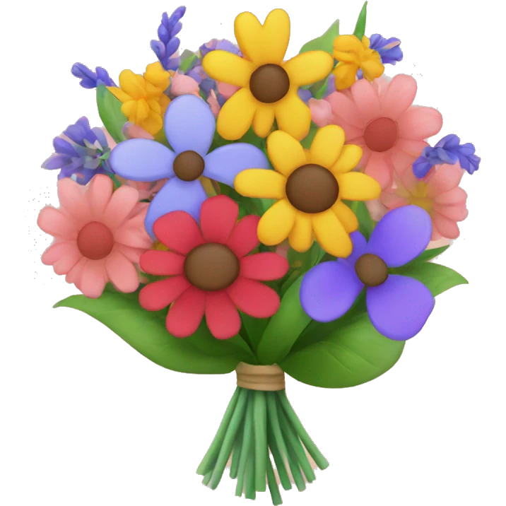 colorful flowers in a bouquet  emoji
