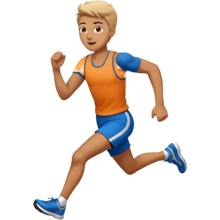 Running with energy emoji