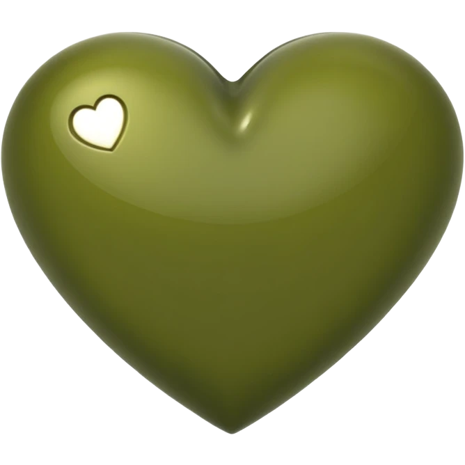 Make a olive green heart emoji